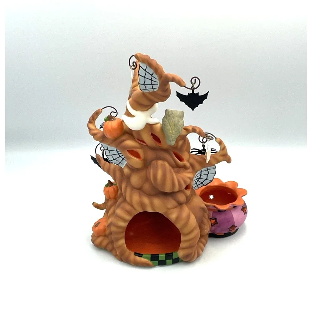 PartyLite Haunted Tealight Tree Candle Holder Halloween Charms P9065 Orig. Box - Picture 3 of 8
